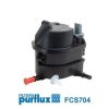 PURFLUX FCS704 - MAZOT FILTRE KUTUSU P107 P206 P207 P307 C1 C2 C3 NEMO BIPPER DV4TD (1,4HDI 8V) FIESTA FUSION 1,4TDCI (MUSURLU)