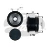 GATES OAP7155 - ALTERNATOR KASNAGI (43,5MM) CMAX FIESTA VI FOCUS III KUGA II TRANSIT CONNECT COURIER 1.5 1.6 2.0TDCI