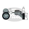 GATES T38314 - ALTERNATOR GERGI RULMANI (VW: BEETLE 2.5 20V 11 16 / GOLF 09 13 / JETTA 10 18 / NEW BEETLE 05 10)