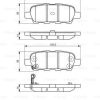 BOSCH 0986495089 - ARKA FREN BALATASI NISSAN QASHQAI J10 07-13 XTRAIL 07-13 PARTHFINDER 13-> KOLEOS 08-> JUKE 10->SUZUK