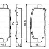 BOSCH 0986494838 - ARKA FREN BALATASI HONDA HR-V 1.5 1.6 I DTEC (RU1. RU8) 15-> HONDA CR-Z (ZF) 1.5 HIBRIT 12-> HONDA ACCORD IX (CR) 3.5 12->