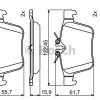 BOSCH 0986495394 - FREN BALATASI ARKA C-CLASS W205 14> S205 14> C205 15> A205 16>