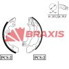 BRAXIS AC0044 - ARKA FREN BALATASI PABUC FOCUS I 1.4 16V / 1.6 16V / 1.8 16V 98>04