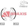 BRAXIS AC0052 - ARKA FREN BALATASI PABUC P206 P206+ (T3E) 1.1 1.4 1.4HDI 1.6 1.9D ABS 98>