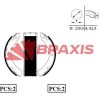 BRAXIS AC0080 - ARKA FREN PABUCLU BALATA NKR55 LOW 05> (CIFT TEKER)(439)