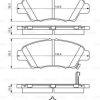 BOSCH 0986494562 - ON FREN BALATASI HONDA JAZZ 2008-2016 CITY SEDAN 2008-> CRZ 2010-2013 INSIGHT 1.3 HIBRIT 09->