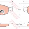 TRW GDB1107 - ON FREN BALATASI SCORPIO 92>98 MONDEO 1,6 / 1,8 / 2,0 / 1,8TD / 2,4 / 2,5TD 93>00 GRANADA 92>94 COUG
