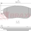 BRAXIS AA0606 - FREN BALATASI ON TRAFIC III 14> / VIVARO B 14>