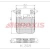BRAXIS AA0657 - ARKA FREN BALATASI BMW F30 F20 F22 F87 F23 F32 F82 M SPOR