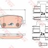 TRW GDB1709 - ARKA FREN BALATASI MONDEO IV CA2  07>14 S-MAX 09> 06> S-MAX 09> MONDEO III 00>07 IV 07> KUGA 08> GALAXY III 06> / S80 II 06> S80 VOLVO 07> V70 06> V70 VOLVO 07> XC70 06> / FREELANDER 2 2.2