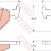 TRW GDB917 - ARKA FREN BALATASI BMW E36 Z3 E32 E34 E36 M3 E34 M5