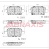 BRAXIS AB0606 - ARKA FREN BALATASI OPEL INSIGNIA B 17 18>