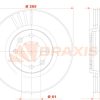 BRAXIS AE0848 - FREN DISKI ON R21 CONCORDE HAVALI 265mm