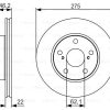 BOSCH 0986479R97 - ON FREN DISKI (AYNASI) HAVALI TOYOTA AURIS COROLLA 2007-2012 (275X5)