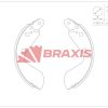 BRAXIS AC0165 - FREN BALATASI ARKA KAMPANA VITARA 90>99 5 KAPI 254×47
