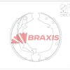 BRAXIS AC0171 - EL FREN BALATASI HYUNDAI TUCSON 04-> KIA SPORTAGE 04-> ELANTRA 05-> SANTA FE  01-> SONATA IV 98-> TRAJET 03->