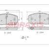 BRAXIS AB0635 - FREN BALATASI ON A-CLASS W177 18 > B-CLASS W247 18 > CLA 180d CLA 200 C118 19 > 163mm