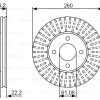 BOSCH 0986479090 - ON FREN DISKI (AYNASI) HAVALI NISSAN MICRA K13 KASA 2011 2015 NISSAN NOTE 2013> 260×4