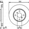 BOSCH 0986479430 - ON FREN AYNASI HAVALI TOYOTA YARIS VVTI 06-13 KAMPANALI (255×4)