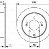 BOSCH 0986479W12 - ARKA FREN DISKI KIA SOUL 2009>