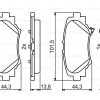 BOSCH 0986494803 - ARKA FREN BALATASI MAZDA 3 2013 ->