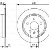 BOSCH 0986479S02 - FREN DISKI ARKA V-CLASS 638/2 96>03 VITO 638 96>03