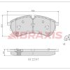 BRAXIS AA0719 - FREN BALATASI ON CRAFTER 2,0 16> DASA-B-C  DAUA-B-C  DAVA  DAWA MAN TGE 2,0TDI 16>