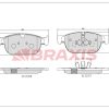 BRAXIS AA0727 - ON FREN BALATASI XC90 15 >  XC60 15 > S90 15 > V90 17 > 19 JANT 18 JANT