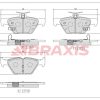 BRAXIS AA0732 - FREN BALATASI ARKA OUTBACK 15 > XV 17 >