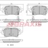 BRAXIS AA0786 - FREN BALATASI ARKA COROLLA 1,6 BENZINLI - 1.8 HIBRIT 2019-> ( ELEKTRONIK EL FRENI OLMAYAN ARAÇLAR IÇIN )