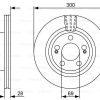 BOSCH 0986479537 - ON FREN DISK AYNASI IX35 10> SONATA 05> TUCSON 08> RIO 11> 1.4 SPORTAGE 04> I40 11> 300MM