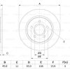 BOSCH 0986479763 - ARKA FREN DISK AYNASI FOCUS III CB8 11>14 FOCUS IIII CEW 14> DÜZ 271mm