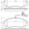 BOSCH 0986494499 - ARKA FREN BALATASI MASTER III MOVANO B 2.3 DCI CDTI 2010> (CIFT TEKER)