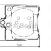 BOSCH 0986495080 - FREN BALATASI ARKA W202 95>00 S202 96>00 W203 00>07 CL203 08>11 W210 95>00 R170 96>00 R171 04>11