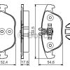 BOSCH 0986495105 - FREN BALATASI ARKA X204 08>15 W204 07>14 S204 07>14 C207 11>16 A207 10>16