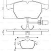 BOSCH 0986495232 - ON FREN BALATASI A4  A6 1.8T 1.9TDI 95--> PASSAT 1.8T-1.9TDI 95-00 GOLF IV 1.9TDI SUPERB 02--> FISLI