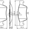 BOSCH 0986495248 - FREN BALATASI ARKA W203 04>07 S203 04>07 C209 06>09 A209 04>05 C219 04>10 C218 11>17 W211 03>08