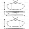 BOSCH 0986495268 - ON FREN BALATASI C3 1,1/1,4/1,4HDI