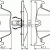 BOSCH 0986495289 - FREN BALATASI ARKA  BMW F20 F21 F30 F34 F31 F32 F33 F36 F80 F33 F83