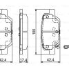 BOSCH 0986495393 - ARKA FREN BALATASI PABUC EGEA 1.3D / 1.4 / 1.6 FIAT 500L 0.9 / 1.3D