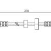 BOSCH 1987476698 - ON FREN HORTUMU SAG SOL (370MM) TRANSPORTER T4 96>06