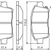 BOSCH 0986495242 - ON FREN BALATASI TOYOTA YARIS 99-05 COROLLA VERSO VVTI 2001->