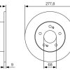 BOSCH 0986479T86 - ARKA FREN DISKI AYNASI DUZ MAXIMA 95>03 278X5