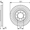 BOSCH 0986479A23 - ON FREN DISK AYNASI IVECO DAILY IV 70 C 17 VAN 3950 06> HAVA SOGUTMALI