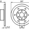 BOSCH 0986478742 - ON FREN DISK AYNASI IVECO DAILY II 35.10 35.8 40.8 35.12 85>99