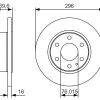 BOSCH 0986479A51 - ARKA FREN DISK AYNASI DAILY II 09 / 02> DAILY III 05 / 06>