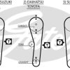 GATES 5043 - EKSANTRIK KAYISI (088x190) SUZUKI ALTO 1,1 16V 02=> COROLLA 1,3 1,6 8V 83 88 DAIHATSU HONDA CT680