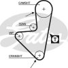 GATES 5175XS - TRIGER KAYIS ZX C15 P106 P306 P206 P205 P405 XSARA (OLCU: 108RP170H D,S: 108 G: 17 MM)