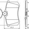 BOSCH 0986495231 - ARKA FREN BALATASI GOLF IV BORA AUDI A1 A3 A4 A6 A8 ALTEA CORDOBA IBIZA III IV V / MEGANE II III MEGANE IV HB FLUENCE / C3 P307 P1007 PARTNER II BERLINGO II C3 PICASSO C3 III DS3 P207 1.4I 1.6I 16V 2.0I 2.0HD P308 C4 P807 C8