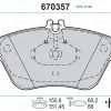 VALEO 670357 - FREN BALATASI ON W202 95>00 S202 97>01 C208 97>00 W210 95>00 S210 99>03 C140 92>99 R170 00>04